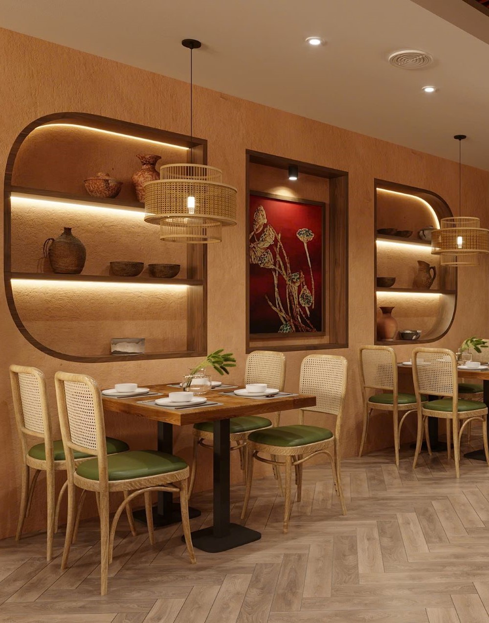 Không gian nhà hàng Chả cá Kẻ Chợ