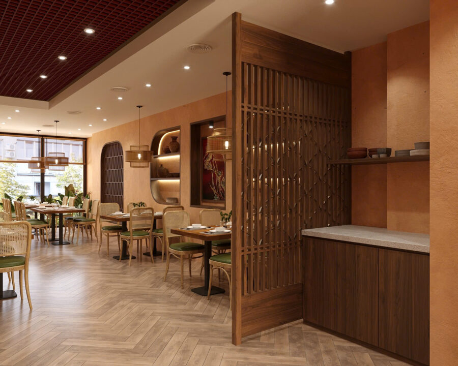 Không gian tầng 4 Chả cá Kẻ Chợ